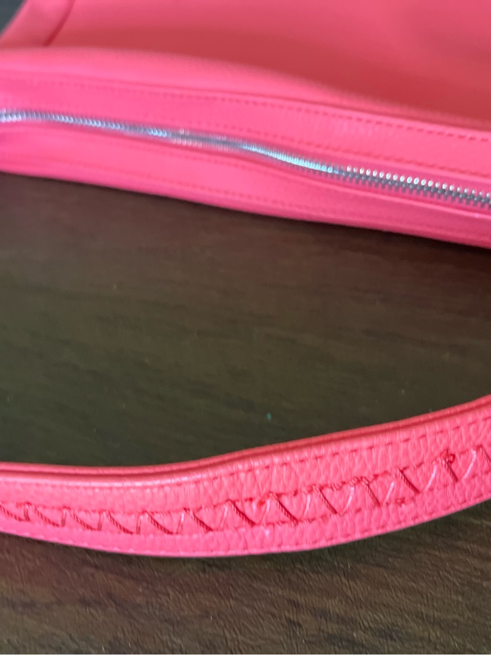 Jewell purse coral pink shoulder bag. - Picture 7 of 8